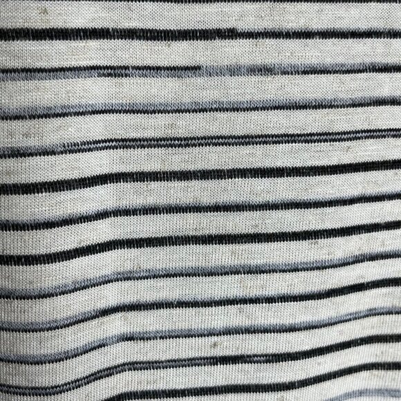 Derek Lam For Design Nation Rio Cap Sleeve Striped Dress Linen Black Cream XS - Picture 9 of 9